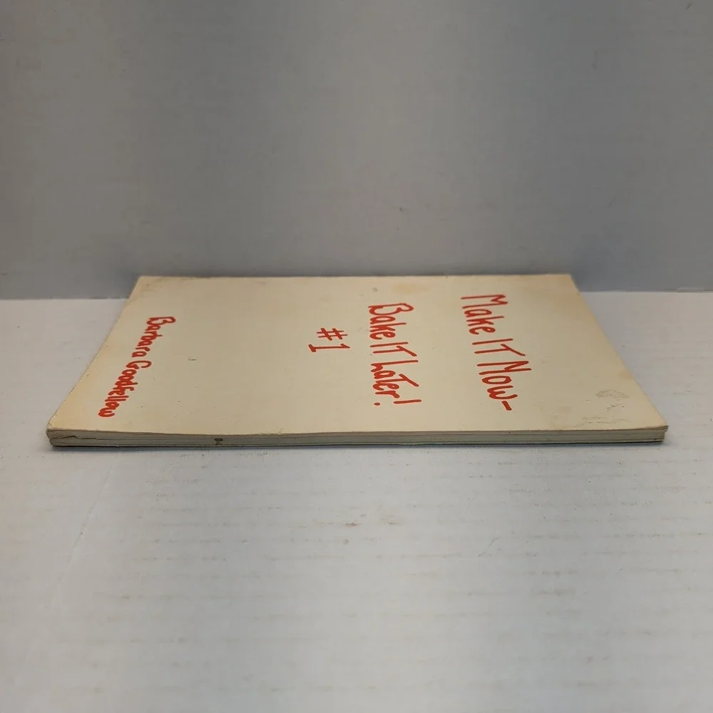 Make It Now-Bake It Later! #1 Barbara Goodfellow 1965 Cookbook Pocket Book